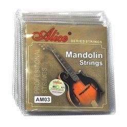 Lot de 10 jeux de cordes pour mandolines en alliage de cuivre plaqu