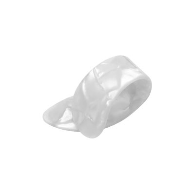Médiator Pouce pour Guitares acoustique, électrique ou basses - épaisseur 1.2mm - blanc