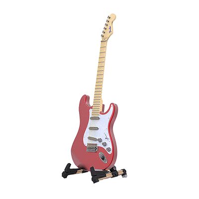 Porte guitare trépied pilant pour guitare en alilange - couleur doré
