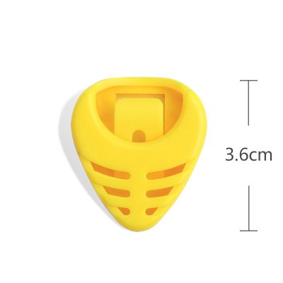 Porte médiators distributeurs adhésif - couleur jaune