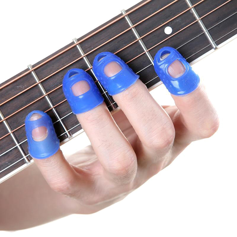 Protège-doigts de guitare en silicone, bout des doigts de guitare
