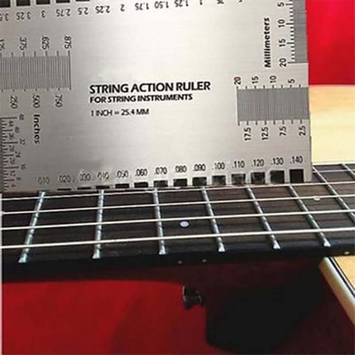 Règle de Mesure de Guitare - Règle Action pour Cordes de Guitare - Frettes Ruler - Outil de Jauge de Guitare Multifonction