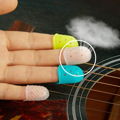 aération Protège-doigts coordonnants en silicone pour guitare