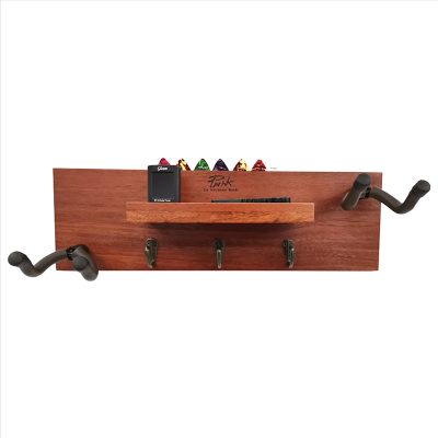 article support mural de guitare Complet avec 2 crochets rotatifs en caoutchouc