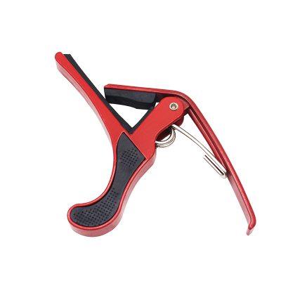 capodastre pour guitare en alliage de zinc - couleur rouge