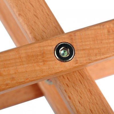 détails fixation du Repose Pied guitare en bois