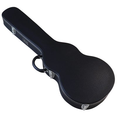 Etui rigide pour guitare électrique en cuir de boeuf vétitable avec doublure en mousse