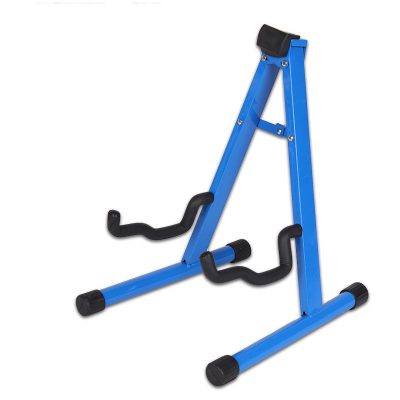 porte guitare trépied pilant pour guitare - couleur bleu