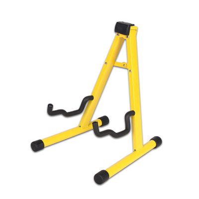 porte guitare trépied pilant pour guitare - couleur jaune