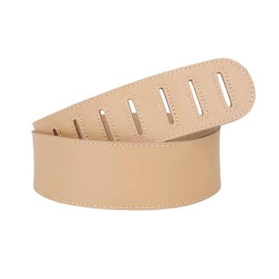Sangle en cuir de vachette - couleur creme