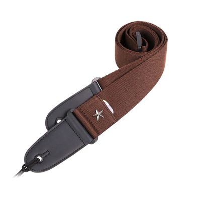 Sangle en tissu et pins étoile - couleur marron