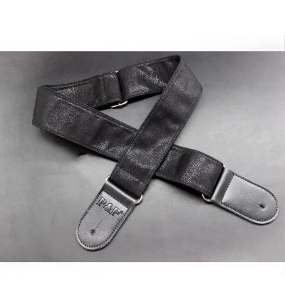 Sangle mince en cuir lavé - couleur noir