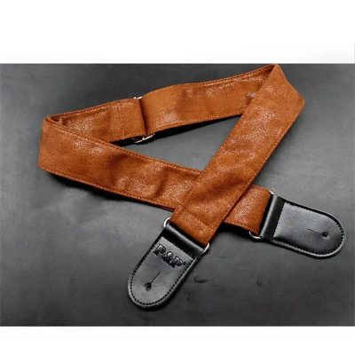 Sangle mince en cuir lavé - couleur orange