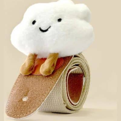sangle de guitare enfant beigne avec figurine nuage