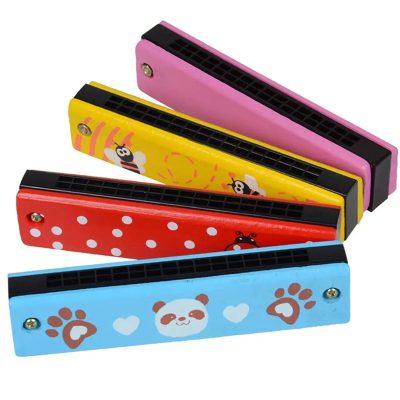 Harmonica 16 trous pour enfants couleur aléatroies disponibles