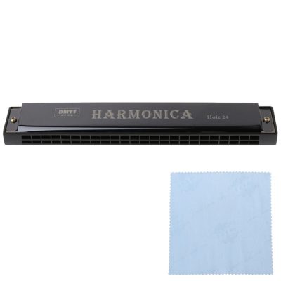 Harmonica 24 trous 4 couleurs - couleur noir