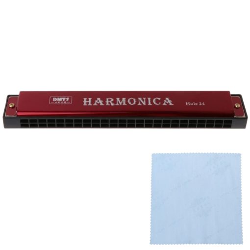 Harmonica 24 trous 4 couleurs - couleur rouge