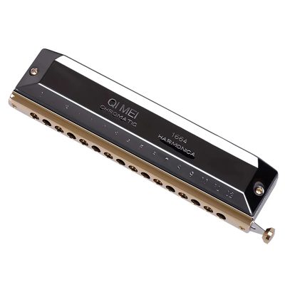 Harmonica chromatique 16 trous - modèle noir