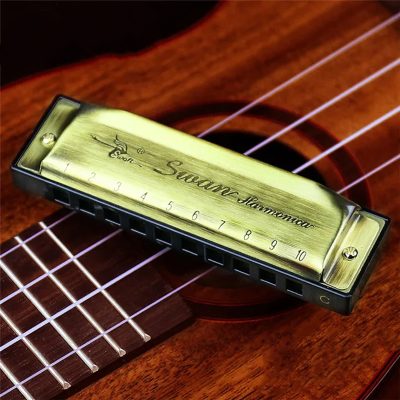 Harmonica diatonique blues 5 couleurs pop - couleur vert