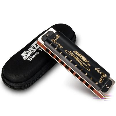 Harmonica diatonique noir brillant 7 accordages - clé C