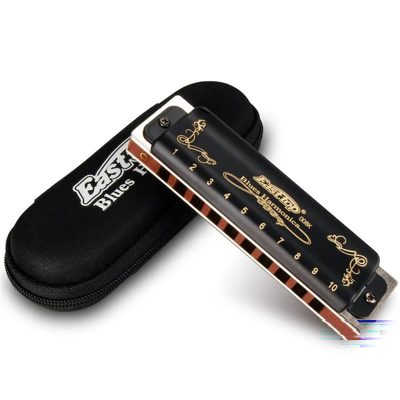 Harmonica diatonique noir brillant 7 accordages - clé D
