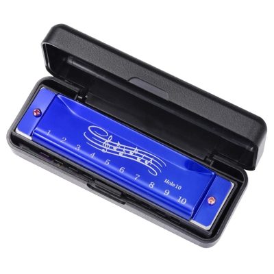 Harmonica diatonique standard 6 couleurs - couleur bleu