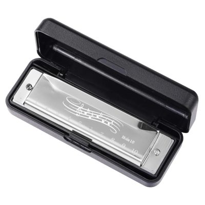 Harmonica diatonique standard 6 couleurs - couleur gris