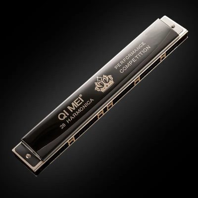 Harmonica professionnel 28 trous 3 couleurs - couleur noir