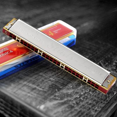 Harmonica trémolo à 24 trous 7 couleurs - modèle 1