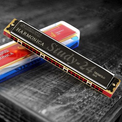 Harmonica trémolo à 24 trous 7 couleurs - modèle 2
