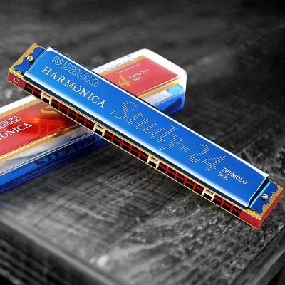 Harmonica trémolo à 24 trous 7 couleurs - modèle 3