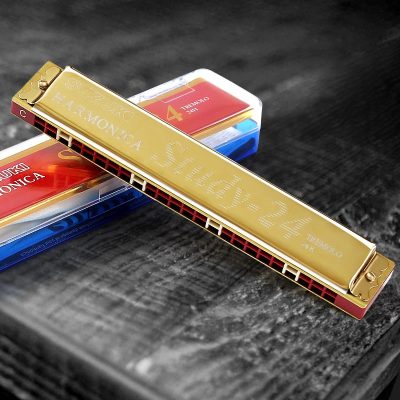 Harmonica trémolo à 24 trous 7 couleurs - modèle 4