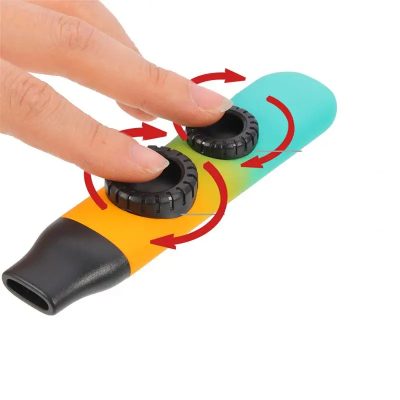Kazoo arc-en-ciel à deux ouvertures pour enfant détails
