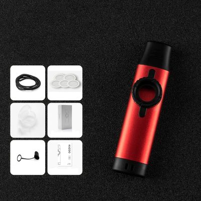 Kazoo droit en métal 5 couleurs - couleur rouge