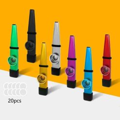 Kazoo en métal avec embouchure en silicone 7 couleurs
