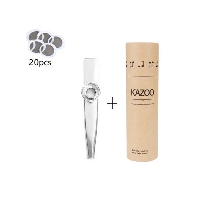 Kazoo en métal avec étui de rangement 7 couleurs - couleur gris