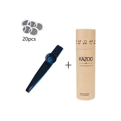 Kazoo en métal avec étui de rangement 7 couleurs - couleur noir