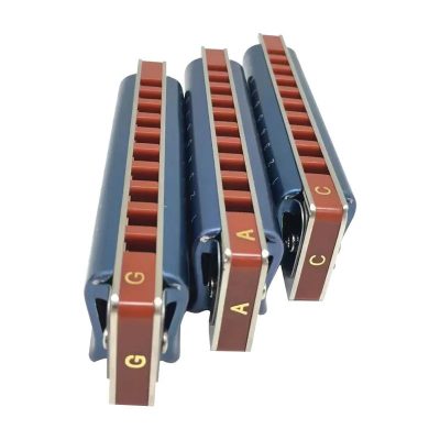 Pack de 3 harmonicas diatoniques dans 3 accordages différents