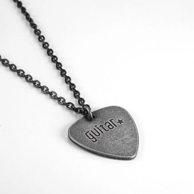Pendentif médiator Guitar - couleur argent gris