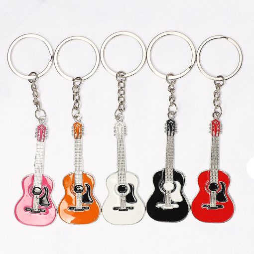 Porte-clé guitare classique 5 couleurs