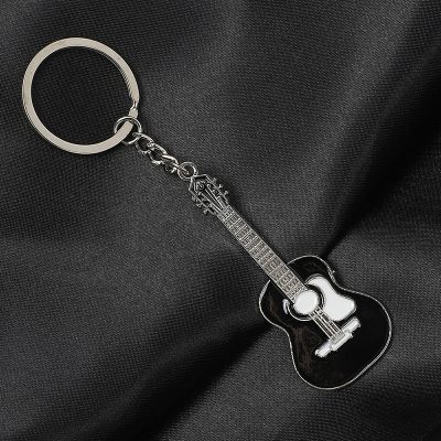 Porte-clé guitare classique 5 couleurs - modèle noir