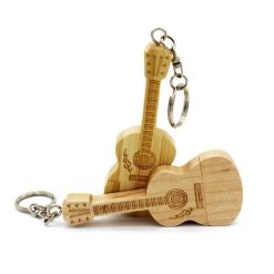 Porté-clé guitare en bois clé USB - 2 modèles au choix