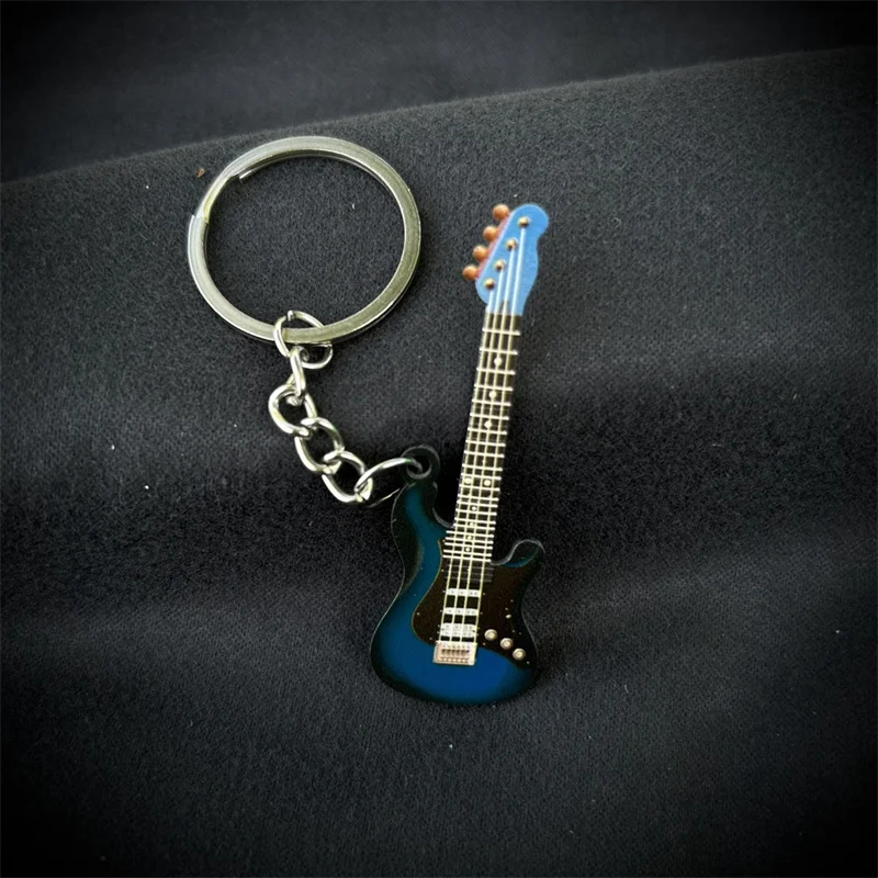 Porte-clé guitare colore