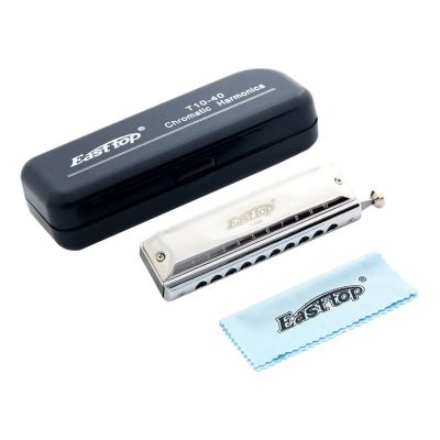 détails complets de l'Harmonica chromatique en acier 10 trous