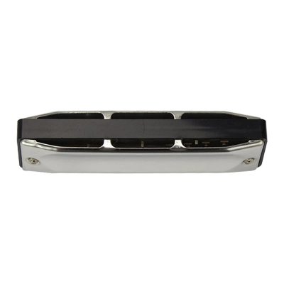 vue arrière Harmonica diatonique en métal design blues 13 accordages