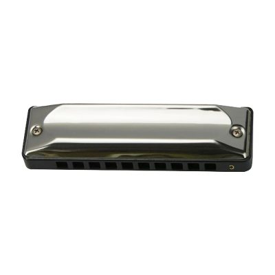 vue devant Harmonica diatonique en métal design blues 13 accordages