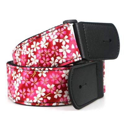 Détails Sangle Guitare à motif petites Fleurs Roses Sakura