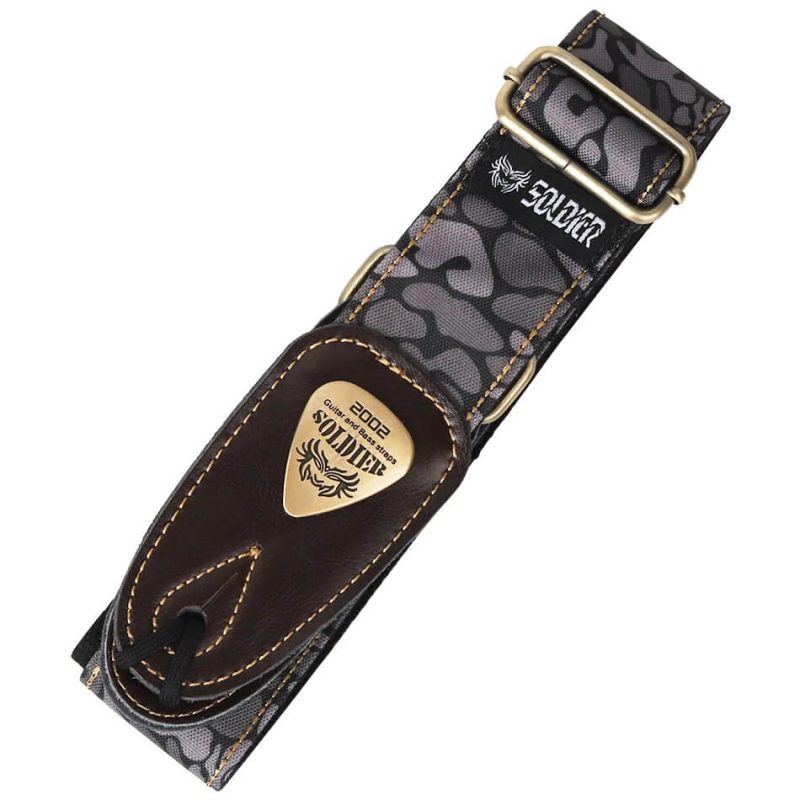 Sangle Guitare Camouflage Urbain couleur gris