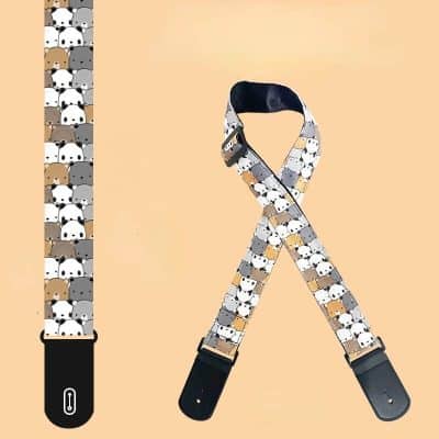 Sangle Guitare Enfant Motif Petits Pandas
