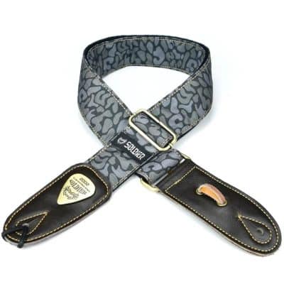 Sangle Guitare à motif Camouflage de couleur Gris